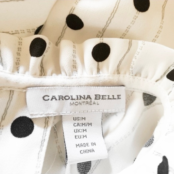 Carolina Belle Polka Dot Top Size Medium - Picture 6 of 7